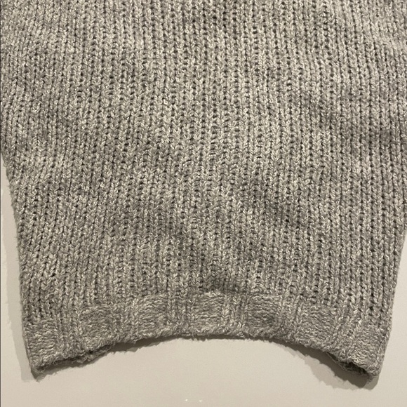 Anthropologie • sleeping on snow rap style cableknit heather gray shrug •  XS/S - Picture 12 of 16